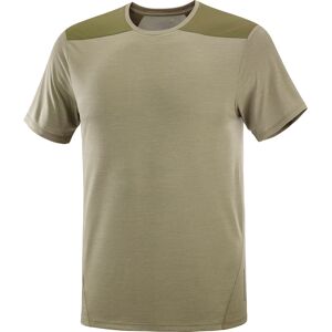 Salomon Men's Outline SS Tee DUSKY GREEN/Grape Leaf M, DUSKY GREEN/Grape Leaf