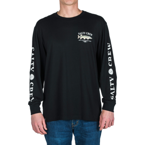 Salty Crew Men's Euro Pike Premium Long-Sleeve Tee Black M, Black