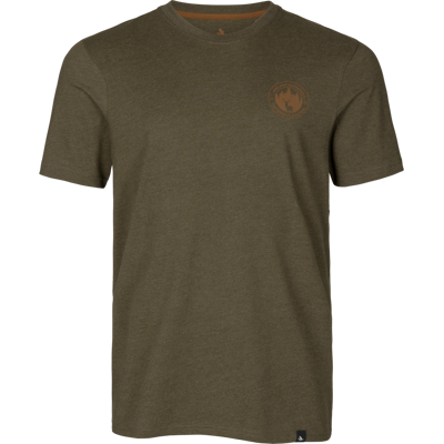 Seeland Saker T-shirt Pin Green Melange - T-Shirt Seeland Saker T-shirt Pin Green Melange - T-Shirt