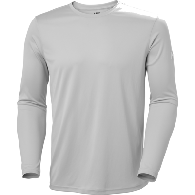 Helly Hansen Men's HH Tech Crew Long Sleeve 2.0 Grey Fog, XL Helly Hansen Men's HH Tech Crew Long Sleeve 2.0 Grey Fog, XL