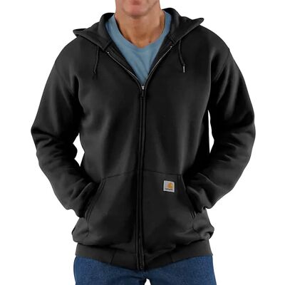 Carhartt Men's Zip Hooded Sweatshirt Black, S Carhartt Men's Zip Hooded Sweatshirt Black, S