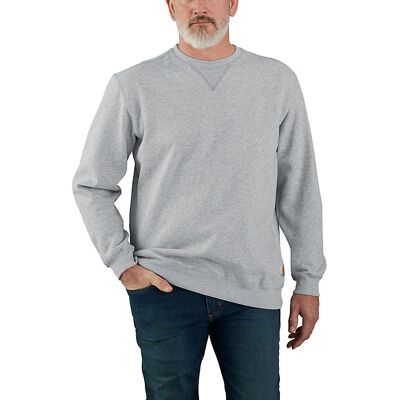 Carhartt Men's Midweight Crewneck Sweatshirt Heather Grey, L Carhartt Men's Midweight Crewneck Sweatshirt Heather Grey, L