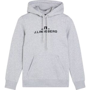 J.Lindeberg Women's Alpha Hood Stone Grey Melange S, Stone Grey Melange