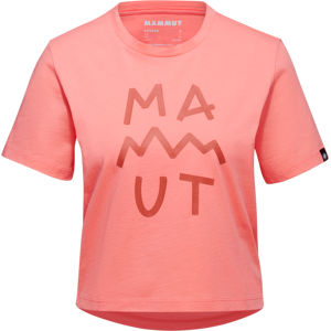 Mammut Women's Massone T-Shirt Cropped Lettering salmon XS, salmon