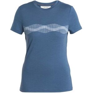 Icebreaker Women Merino 150 Tech Lite Iii Ss Tee Mountain Lines Dawn XS, Dawn