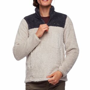 Black Diamond Women's Roadie 1/4 Zip Fleece Dune-Carbon M, Dune-Carbon