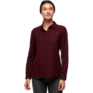 Black Diamond Women's Serenity Flanell Shirt Bordeaux-Vermillion Plaid XS, Bordeaux-Vermillion Plaid