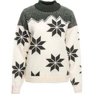 Dale of Norway Women's Winter Star Sweater Offwhite Dark Green L, Offwhite Dark Green