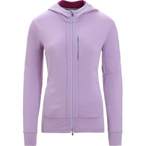 Icebreaker Women's Quantum III Long Sleeve Zip Hoodie PURPLE GAZE/GO BERRY/CB S, PURPLE GAZE/GO BERRY/CB