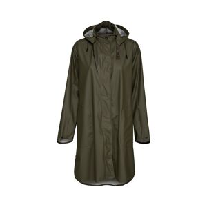 Ilse Jacobsen Women's Raincoat Detachable Hood Army 42, Army