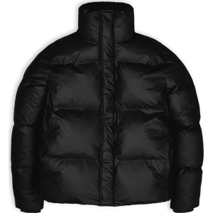 Rains Unisex Boxy Puffer Jacket Black S, Black