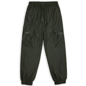 Rains Unisex Cargo Rain Pants Regular W3 Green XS, Green