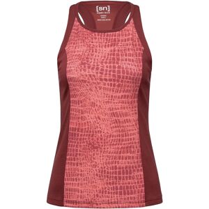 super.natural Women's Round Neck Top Printed Cabernet/Bossa Shibori XS, Cabernet/Bossa Shibori