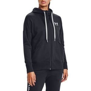 Under Armour Women's Rival Fleece FZ Hoodie Black/White/White XS, Black/White/White