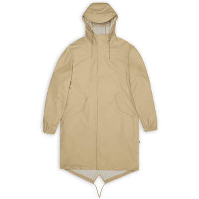 Rains Unisex Fishtail Parka Sand, S Rains Unisex Fishtail Parka Sand, S