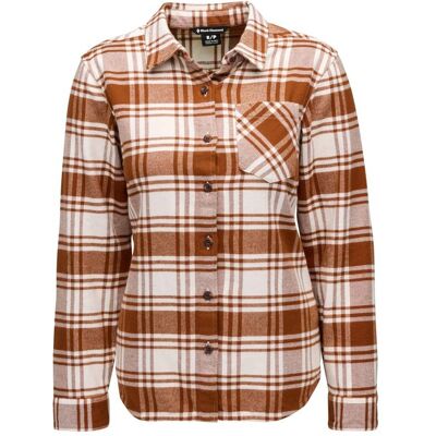 Black Diamond Women's Project Flannel Shirt Clay-off White Plaid, M Black Diamond Women's Project Flannel Shirt Clay-off White Plaid, M