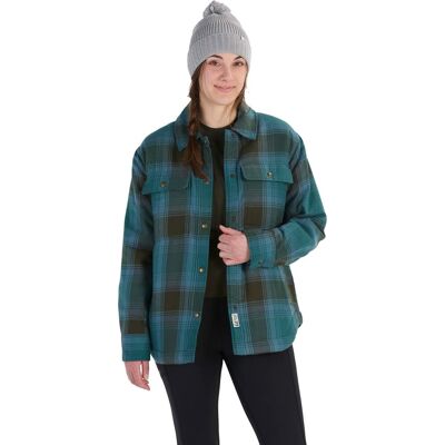 Marmot Women's Ridgefield Sherpa Flannel Shirt Jacket Dark Jungle, XS Marmot Women's Ridgefield Sherpa Flannel Shirt Jacket Dark Jungle, XS