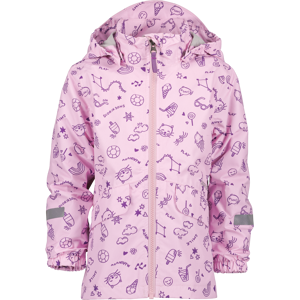 Didriksons Norma Kids Pr Jkt 3 Doodle Orchid Pink 90, Doodle Orchid Pink