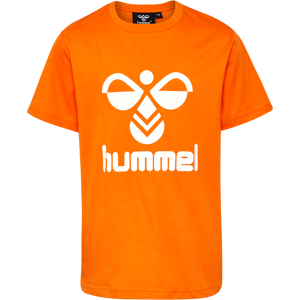 Hummel Kids' hmlTRES T-Shirt Short Sleeve Persimmon Orange, 122 Hummel Kids' hmlTRES T-Shirt Short Sleeve Persimmon Orange, 122
