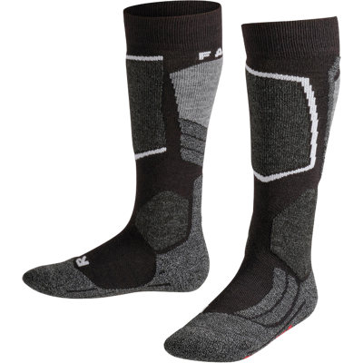 Falke Kid's SK2 Skiing Knee-High Socks Black Mix, 31-34 Falke Kid's SK2 Skiing Knee-High Socks Black Mix, 31-34
