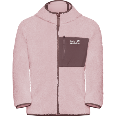 Jack Wolfskin Kids' Ice Curl Hood Jacket Dusty Blush, 140 Jack Wolfskin Kids' Ice Curl Hood Jacket Dusty Blush, 140