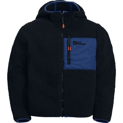 Jack Wolfskin Kids' Ice Curl Hood Jacket Night Blue/Night Blue, 92 Jack Wolfskin Kids' Ice Curl Hood Jacket Night Blue/Night Blue, 92
