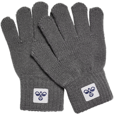 Hummel Hmljr Knit Gloves 2-Pack Dark Gull Gray, 8/12 Hummel Hmljr Knit Gloves 2-Pack Dark Gull Gray, 8/12