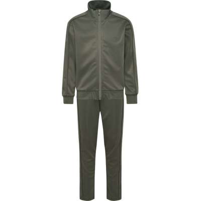 Hummel Kids' Hmljr Reg Logo Track Suit Castor Gray, 134 Hummel Kids' Hmljr Reg Logo Track Suit Castor Gray, 134