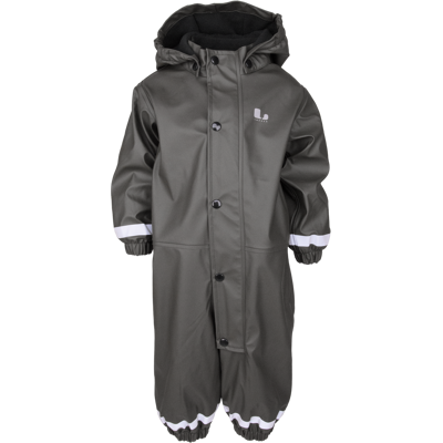 Lindberg Kids' Fagerhult Rain Baby Overall Fleece Anthracite, 98 Lindberg Kids' Fagerhult Rain Baby Overall Fleece Anthracite, 98