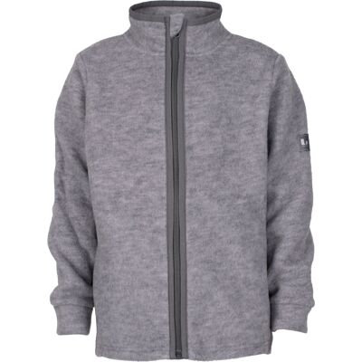 Lindberg Kids' Loe Wool Jacket Grey Melange, 130 Lindberg Kids' Loe Wool Jacket Grey Melange, 130