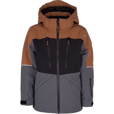 Lindberg Kids' Alpine Winter Jacket Cayenne/Anthracite, 100 Lindberg Kids' Alpine Winter Jacket Cayenne/Anthracite, 100