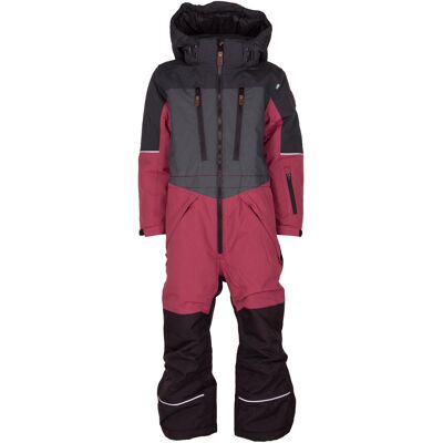 Lindberg Kids' Alpine Winter Overall Black/Cerise, 100 Lindberg Kids' Alpine Winter Overall Black/Cerise, 100