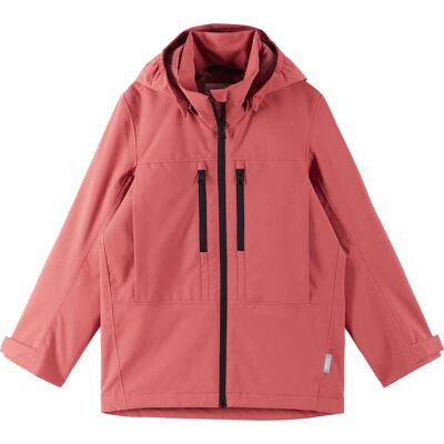 Reima Kids' tec Jacket Saarela Red Clay, 122 Reima Kids' tec Jacket Saarela Red Clay, 122