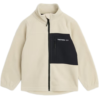 Tretorn Kids' North Micro Fleece Jacket Sand, 86/92 Tretorn Kids' North Micro Fleece Jacket Sand, 86/92