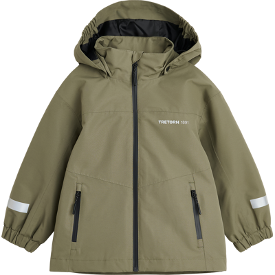 Tretorn Kids' Storm Shell Jacket Smokey Olive, 110/116 Tretorn Kids' Storm Shell Jacket Smokey Olive, 110/116