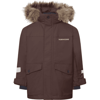 Didriksons Kids' Bjärven Parka Shadow Brown, 100 Didriksons Kids' Bjärven Parka Shadow Brown, 100