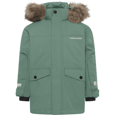 Didriksons Kids' Bjärven Parka Dark Moss, 110 Didriksons Kids' Bjärven Parka Dark Moss, 110