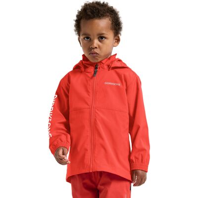 Didriksons Kids' Hallon Jacket Paprika, 120 Didriksons Kids' Hallon Jacket Paprika, 120