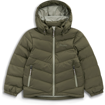 Bergans Kids' Warm Down Jacket Green Mud, 122 Bergans Kids' Warm Down Jacket Green Mud, 122