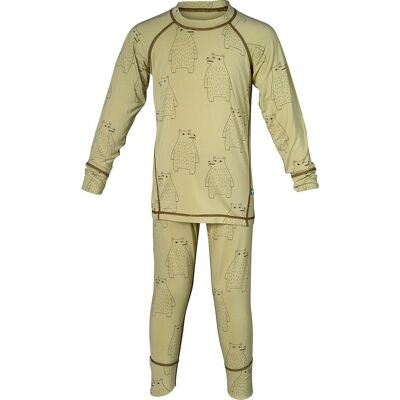 Isbjörn of Sweden Kids' Polarbear Set Baselayer Forest Dew, 110/116 Isbjörn of Sweden Kids' Polarbear Set Baselayer Forest Dew, 110/116