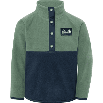 Didriksons Kids' Monte Half Button Dark Moss, 110 Didriksons Kids' Monte Half Button Dark Moss, 110
