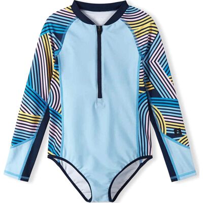 Reima Kids' Aalloilla Swimsuit Frozen Blue, 122 Reima Kids' Aalloilla Swimsuit Frozen Blue, 122