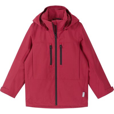 Reima Kids' tec Jacket Saarela Cranberry, 134 Reima Kids' tec Jacket Saarela Cranberry, 134