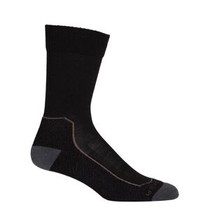 Icebreaker Women's Hike+ Light Crew Socks BLACK/MONSOON/MINK M, BLACK/MONSOON/MINK