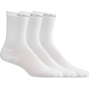 Craft Core Dry High Sock 3-Pack White, 43/45 Craft Core Dry High Sock 3-Pack White, 43/45