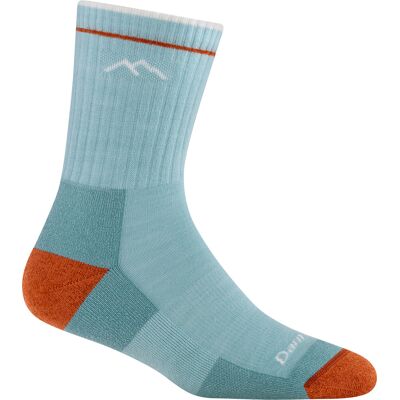Darn Tough Women's Hiker Micro Crew Midweight Hiking Sock Cushion Glacier, 41-43 Darn Tough Women's Hiker Micro Crew Midweight Hiking Sock Cushion Glacier, 41-43