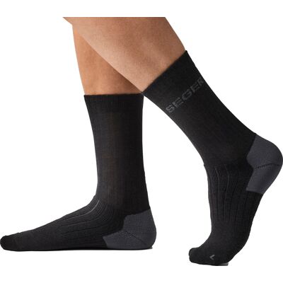 Seger Unisex Wanderer Heavy Wool Black, 43-45 Seger Unisex Wanderer Heavy Wool Black, 43-45