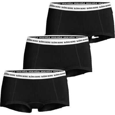 Björn Borg Women's Logo Boxer Shorts 3p Multipack 1, L Björn Borg Women's Logo Boxer Shorts 3p Multipack 1, L