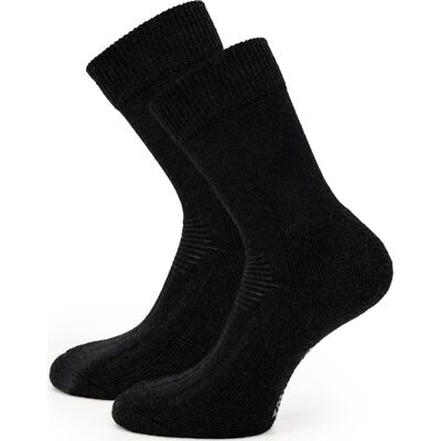 Ulvang Unisex Link Warm Crew Sock 2pack Black, 35-39 Ulvang Unisex Link Warm Crew Sock 2pack Black, 35-39