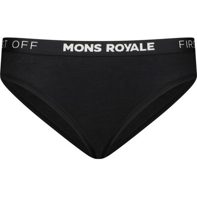 Mons Royale Women's Folo Merino Briefs Black, L Mons Royale Women's Folo Merino Briefs Black, L
